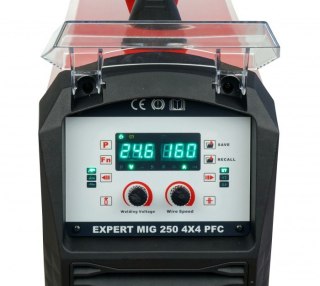 PÓŁAUTOMAT SPAWALNICZY EXPERT MIG 250 4X4 PFC SYNERGIC IDEAL