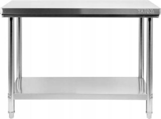 STÓŁ CENTRALNY SKŁADANY Z PÓŁKĄ 100*30*85CM YATO