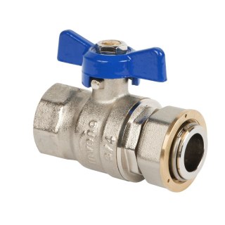 ZAWÓR KULOWY PROSTY Z PÓŁŚRUB. N/CZ Z MOTYL 1'' TYP CIĘŻKI UN