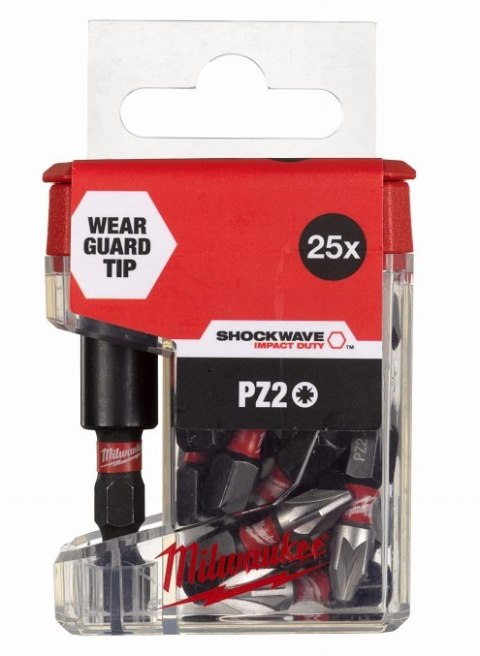 ZESTAW BITÓW PZ2 25 EL. + UCHWYT MAG. 60MM MILWAUKEE