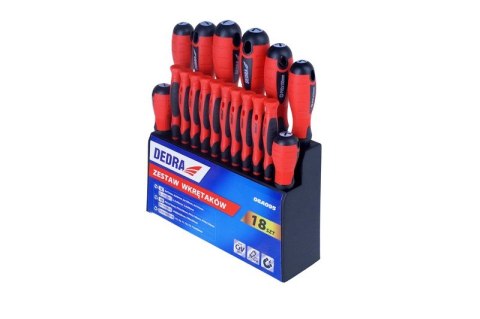 ZESTAW WKRETAKÓW 18 SZT. DEDRA