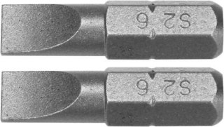 BITY 1/4'X25 MM, 6MM, 2 SZT YATO