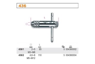 POKRĘTŁO DO GWINTOWNIKÓW Z MECHAN.ZAPADKOWYM M5-M12 BETA