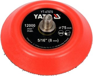 TALERZ POLERSKI 75MM Z RZEPEM M8 YATO