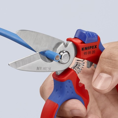 NOŻYCZKI KĄTOWE DLA ELEKTRYKÓW 160MM KNIPEX