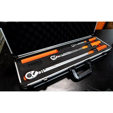 ZESTAW KLUCZY DYNAMOMETRYCZNYCH DWUKIERUN.1/4'',3/8'',1/2'' NEO