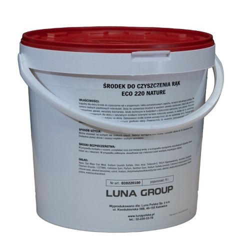 PRZEMYSŁOWY ŚRODEK DO CZYSZCZENIA RĄK 9L. LUNA