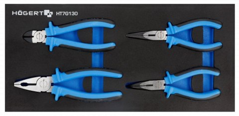 WKŁAD DO SZAFKI NARZĘDZIOWEJ EVA , ZESTW 4 SZCZYPIEC HOGERT