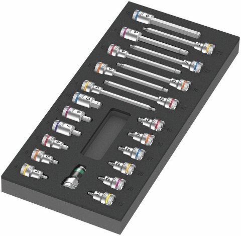 WKŁADKA PIANKOWA ZYKLOP 3/8''B, SET 1, 22CZ. WERA