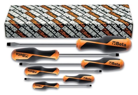 KOMPLET WKRĘTAKÓW PŁASKICH BETAGRIP 6SZT. BETA