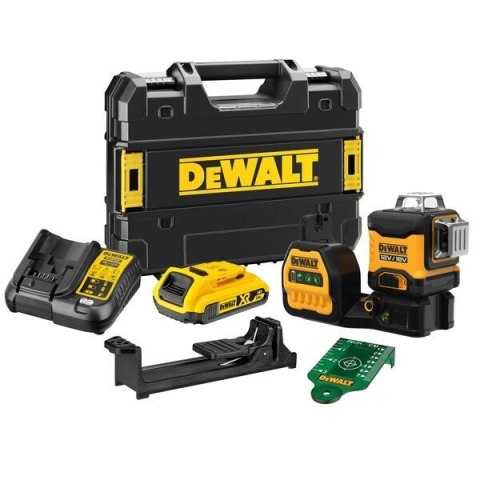 LASER LINIOWY 3-PŁASZCZYZNOWY 12/18V ZIE. WIĄZKA XR 1*2.0AH DEWALT