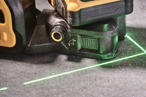 LASER LINIOWY 3-PŁASZCZYZNOWY 12/18V ZIELONA WIĄZKA XR 0*AH DEWALT