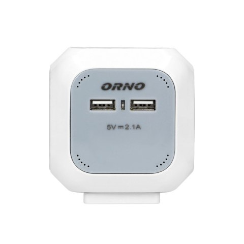 PRZEDŁUŻACZ KOSTKA 1,4 M 4 GNIAZDA 4X2P+Z ORNO