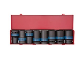 KPL.NASADEK UDAROWYCH 1'' 8CZ.DŁUGIE 6-KĄTNE 24-41MM, KASETA KING TONY