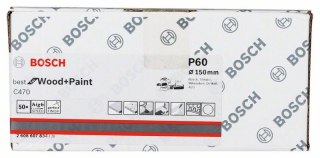 KRĄŻEK ŚCIERNY BEST F/WOOD 150MM P60 6OTW. BOSCH