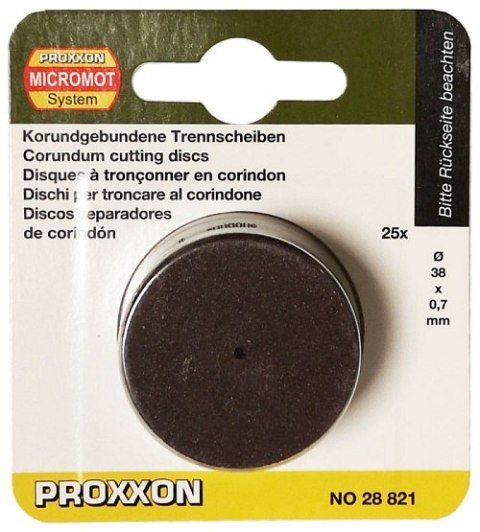 TARCZA TNĄCA KORUNDOWA 38MM, 25SZT. PROXXON