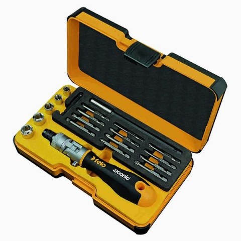 ZESTAW BITÓW I NASADEK Z GRZECHOTKĄ FELO ERGONIC K-BOX 20CZ. FELO