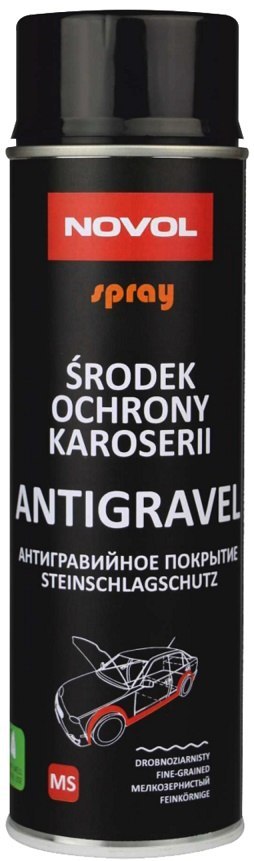BARANEK GRAVIT 600 SPRAY CZARNY 500 ML NOVOL
