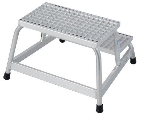 SCHODKI MONTAŻOWE KRATA ALUMINIOWA STABILO 2 STOPNIE KRAUSE