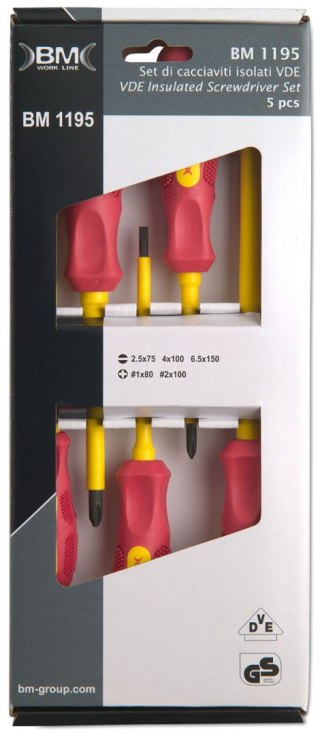 ZESTAW WKRĘTAKÓW W IZOLACJI 1000V, 5SZT. BETA