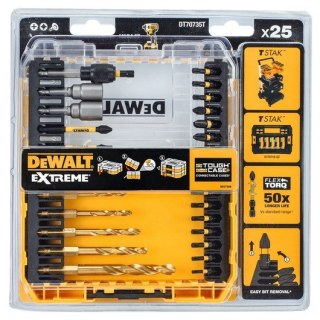 ZESTAW WIERTEŁ DO METALU I BITÓW FLEXTORQ 25PC DEWALT