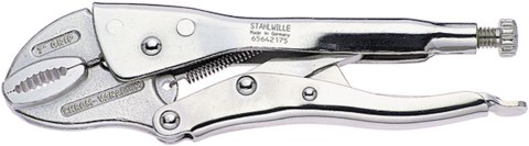 Szczypce zaciskowe 175mm rozw.30mm; z obcinakiem do drutu STAHLWILLE