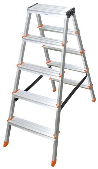 DRABINA ALUMINIOWA DWUSTRONNA DOPPLO 2*5 SZCZEBLI KRAUSE