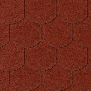 GONT KARPIÓWKA CZERWONY 1 SZT = 0,16M2, 1 OPK. = 3,85M2 TYTAN