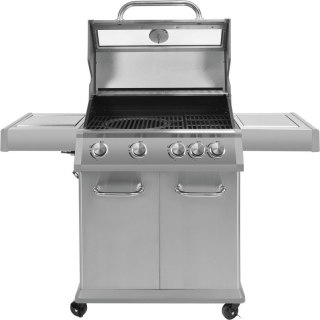 GRILL GAZOWY 4+1 STAL NIERDZEWNA 14.2KW, Z SZYBĄ YATO