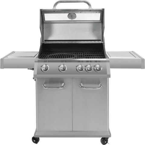 GRILL GAZOWY 4+1 STAL NIERDZEWNA 14.2KW, Z SZYBĄ YATO