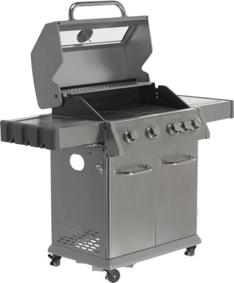 GRILL GAZOWY 4+1 STAL NIERDZEWNA 14.2KW, Z SZYBĄ YATO