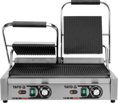 PODWÓJNY GRILL KONTAKTOWY RYFLOWANY 58CM, 3,6KW YATO