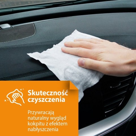 ŚCIERECZKI DO KOKPITU BŁYSZCZĄCE CYTRYNA 24SZT. MOJE AUTO