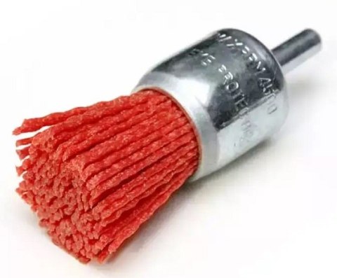 SZCZOTKA ŚCIERNA PĘDZELKOWA Z TRZPIENIEM 24MM DEDRA