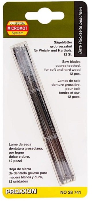 BRZESZCZOTY DO WYRZYNARKI, DUŻE ZĘBY 12 SZT. PROXXON