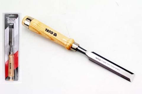 DŁUTO CR-V 20MM Z DREWNIANĄ RĄCZKĄ YATO