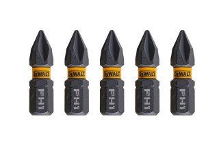 KOŃCÓWKI WKRĘTAKOWE UDAROWE PH1*25MM EXTREME 5SZT DEWALT