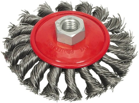 SZCZOTKA TARCZOWA 100MM DRUT SPLATANY VOREL