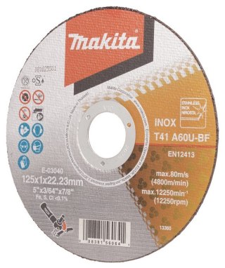 TARCZA TNĄCA 125*1*22MM EXTRA CIENKA 10PC MAKITA