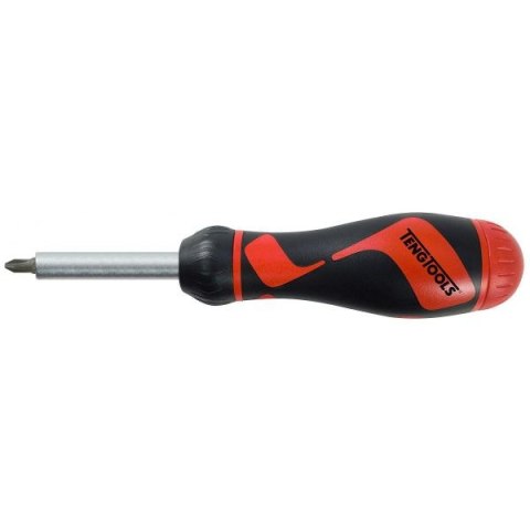 WKRĘTAK ZAPADKOWY + 6 GROTÓW, MDR908 TENG TOOLS