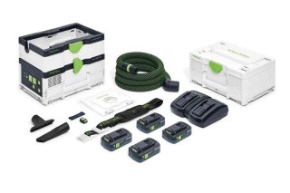 ODKURZACZ AKUMULATOROWY CTLC SYS HPC 4.0 I-PLUS 4*4.0AH FESTOOL