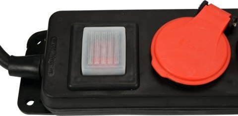 PRZEDŁUŻACZ 4 GNIAZDA Z UZIEMIENIEM WYŁĄCZNIK, 3M, IP 44 YATO