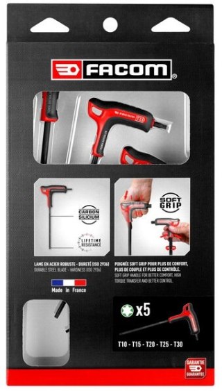 ZESTAW KLUCZY TORX T10-T30, 5SZT. FACOM