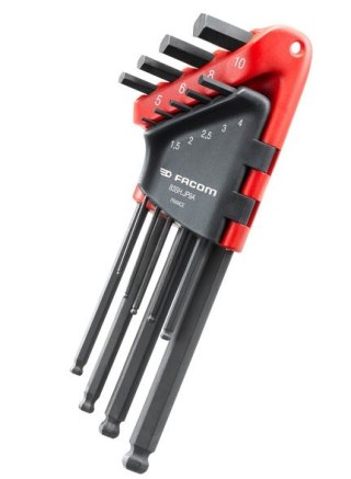 ZESTAW KLUCZY TRZPIENIOWYCH Z KULKĄ 9SZT. FACOM