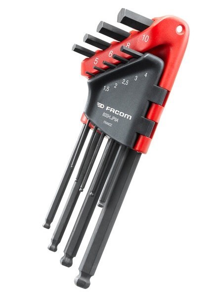 ZESTAW KLUCZY TRZPIENIOWYCH Z KULKĄ 9SZT. FACOM