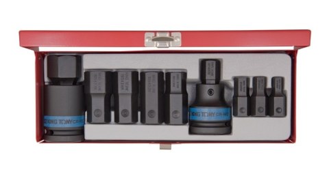 ZESTAW NASADEK UDAROWYCH 3/4'',KOŃCÓWKA HEX 10-32MM, 11CZ. KING TONY