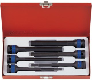 ZESTAW NASADEK UDAROWYCH Z KOŃC.HEX 1/2''6CZ. KASETA KING TONY