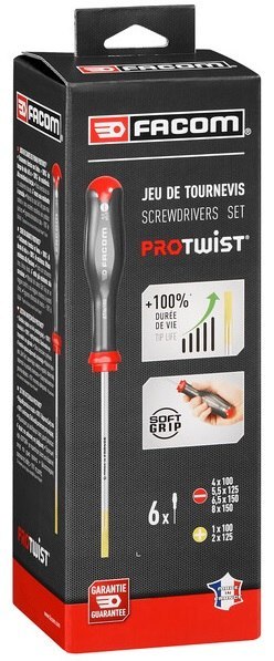 ZESTAW WKRĘTAKÓW PROTWIST 2, 6SZT. FACOM