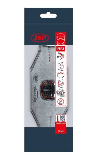 JSP MASKA PRZECIWP SPRINGFIT, ZAWOREK TYPHOONE 436ML FFP3OV JSP