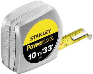 MIARA POWERLOCK CHROM OBUDOWA PLASTIKOWA CALOWA 10M/33 *25MM STANLEY